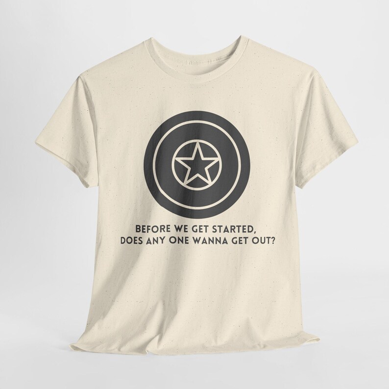 Superhero Shield Quote Tee: Winter Hero Apparel image 5