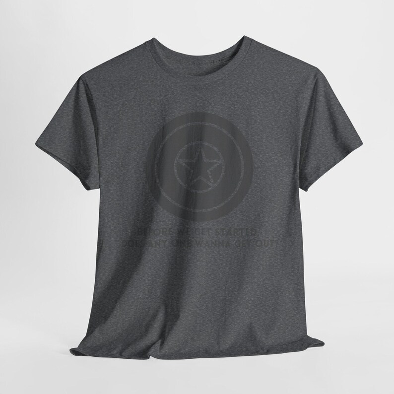 Superhero Shield Quote Tee: Winter Hero Apparel image 8