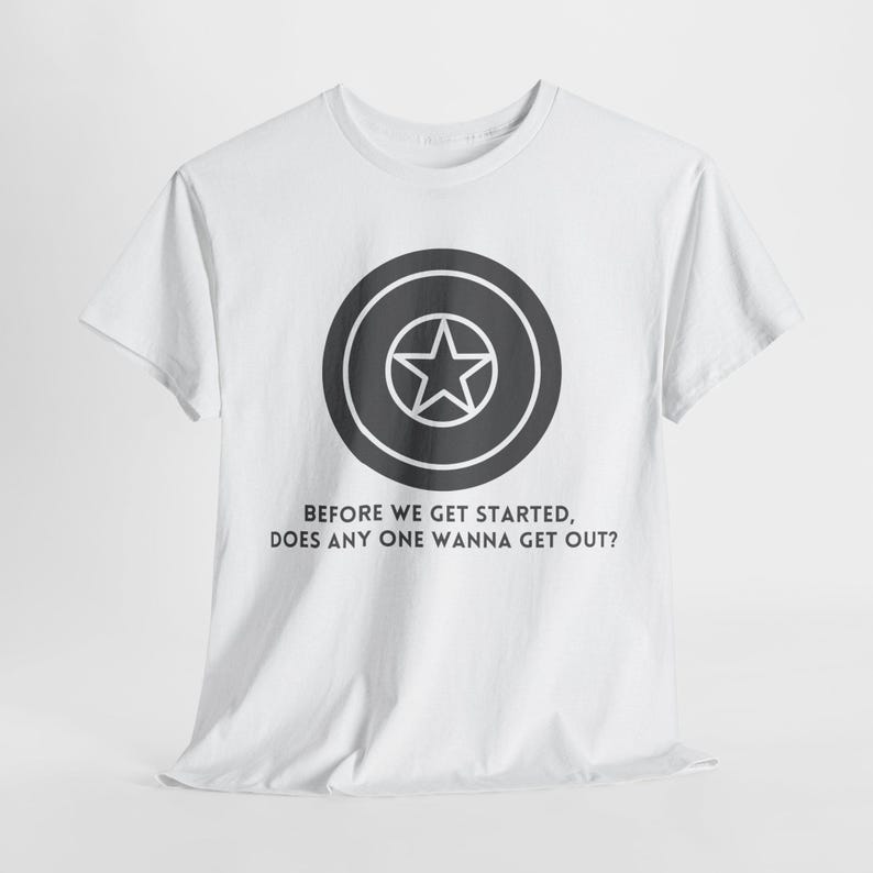 Superhero Shield Quote Tee: Winter Hero Apparel image 2