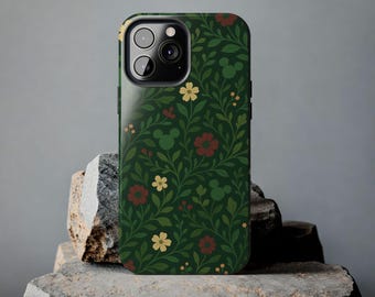 Hidden Mickey Floral Phone Case | Dark Cottagecore Disney Style