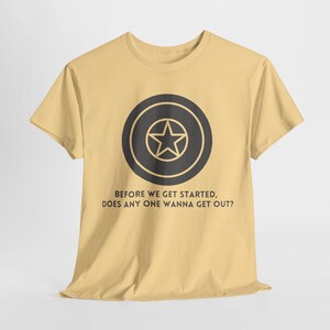 Superhero Shield Quote Tee: Winter Hero Apparel image 3