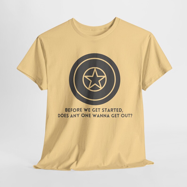 Superhero Shield Quote Tee: Winter Hero Apparel image 3