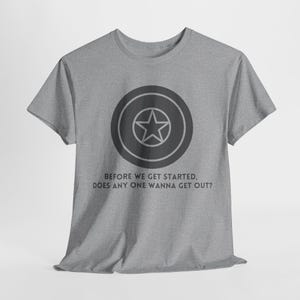Superhero Shield Quote Tee: Winter Hero Apparel image 4