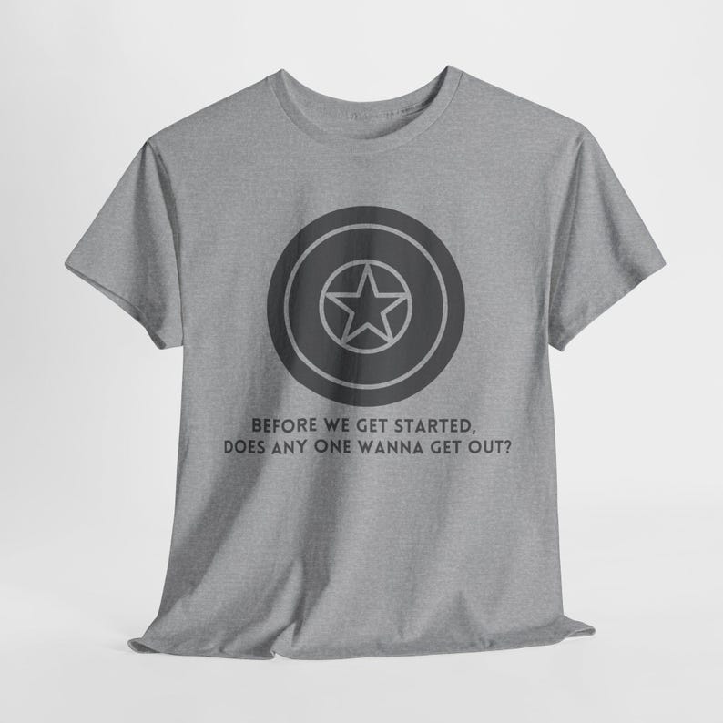Superhero Shield Quote Tee: Winter Hero Apparel image 4