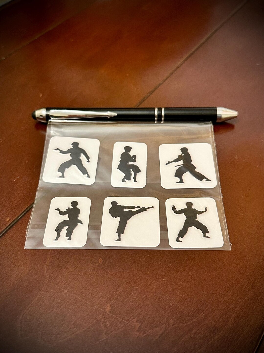 Karate Stickers - 6 Assorted Poses, Waterproof Decals (1 Inch) - Etsy