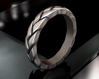 Newshe Anelli Nuziali Per Uomo Fascia In Argento Sterling 925 - Foto 4