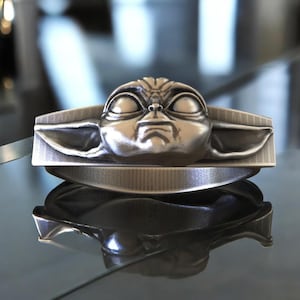 Sterling Silver Alien Head Ring: Sci-Fi Jewelry, Futuristic Gift