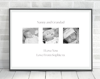 DOWNLOAD Personalised Nanny Print, Mothers Day Gift, Personalised Photo Print, Keepsake Gift, Photo Collage Gift, Gifts for Grandparent