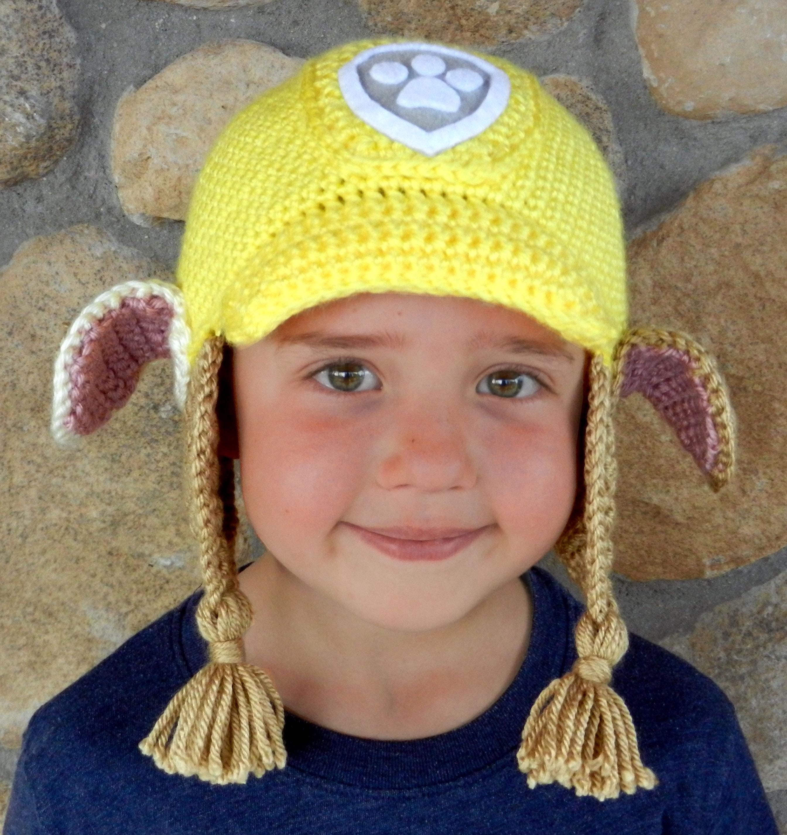 39 Dog Hat Crochet Patterns to Make for Photos, Gifts, and Festive Dress-Up 36 Construction Dog Crochet Hat