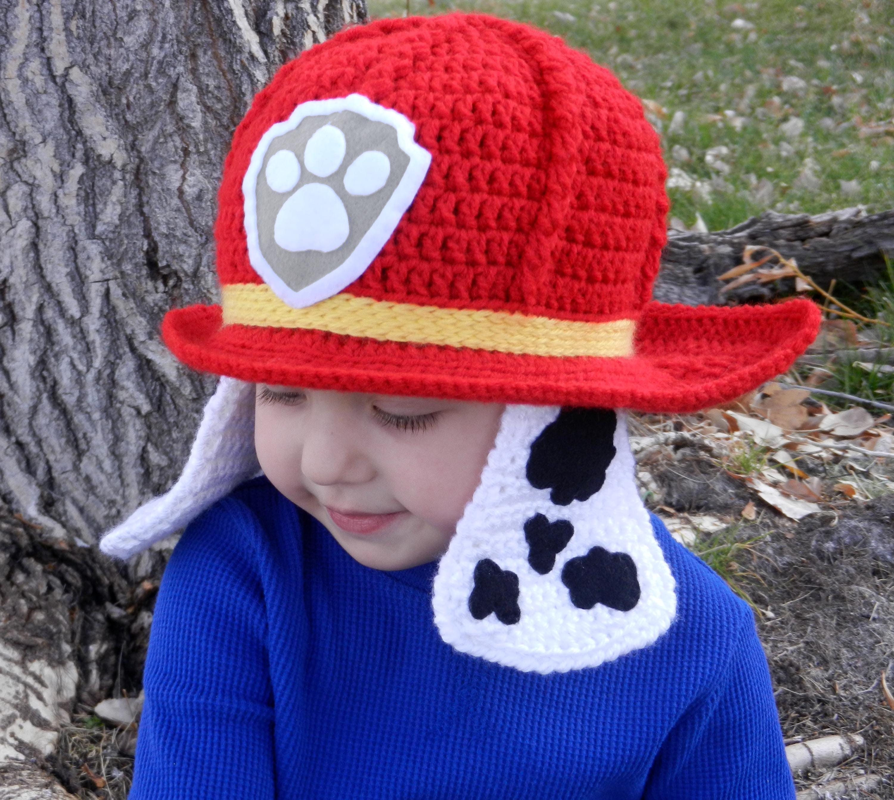 39 Dog Hat Crochet Patterns to Make for Photos, Gifts, and Festive Dress-Up 25 Crochet Firefighter Dog Hat