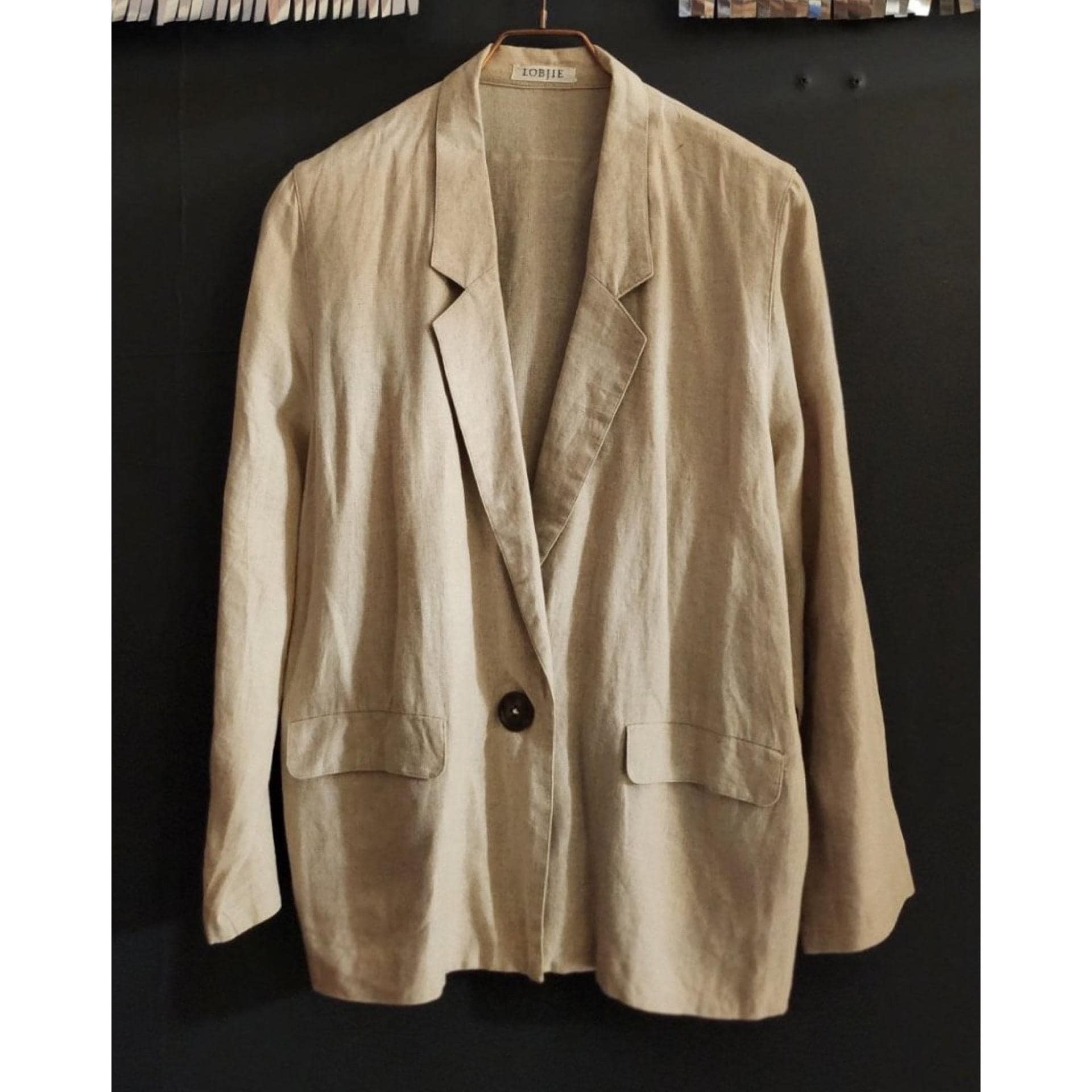80s Linen Jacket - Etsy Canada