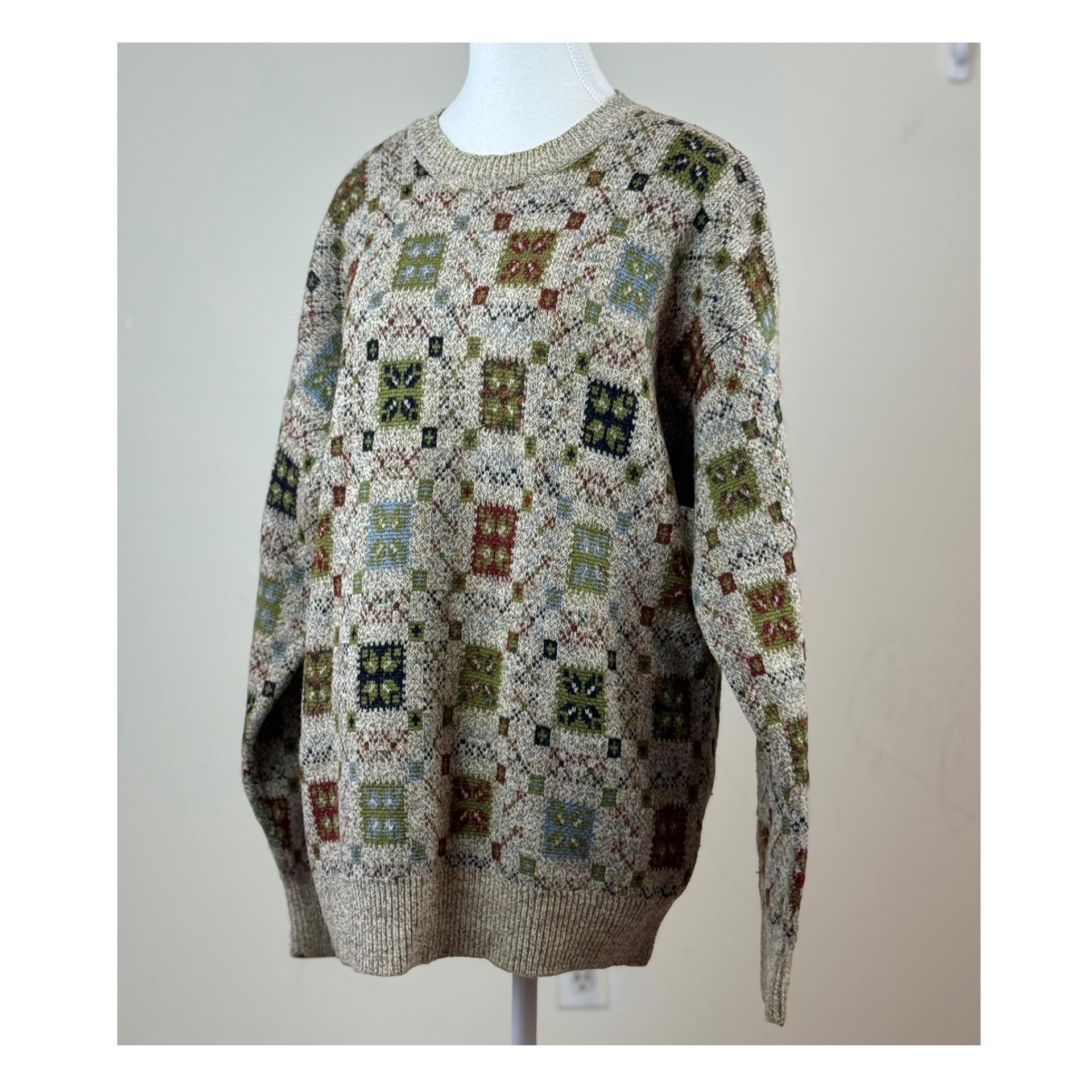 Vintage Italy Missoni EXAMPLE Italian Wool Knit Sweater Wool Blend 