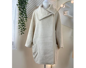 Vintage Baby Llama Wool Long Coat – Piacenza | Italian Fabric