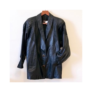 Veste vintage en cuir véritable - Légère et élégante