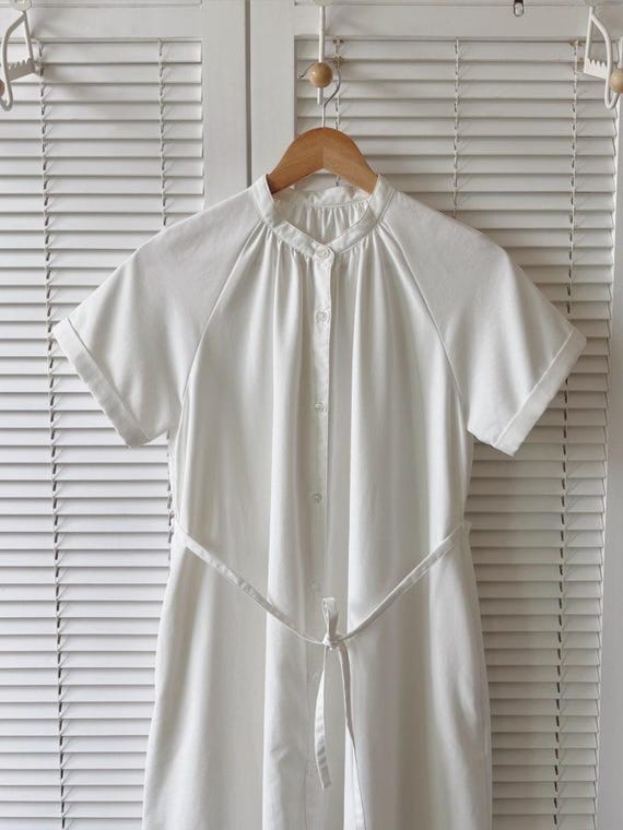 GU Long Shirt Dress With Waist Tie and Full Button Front  Minimalist  Belted Midi Dress - Etsy Israel