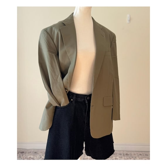90s Vintage Chaps Ralph Lauren 100% Wool Blazer Jacket Made in