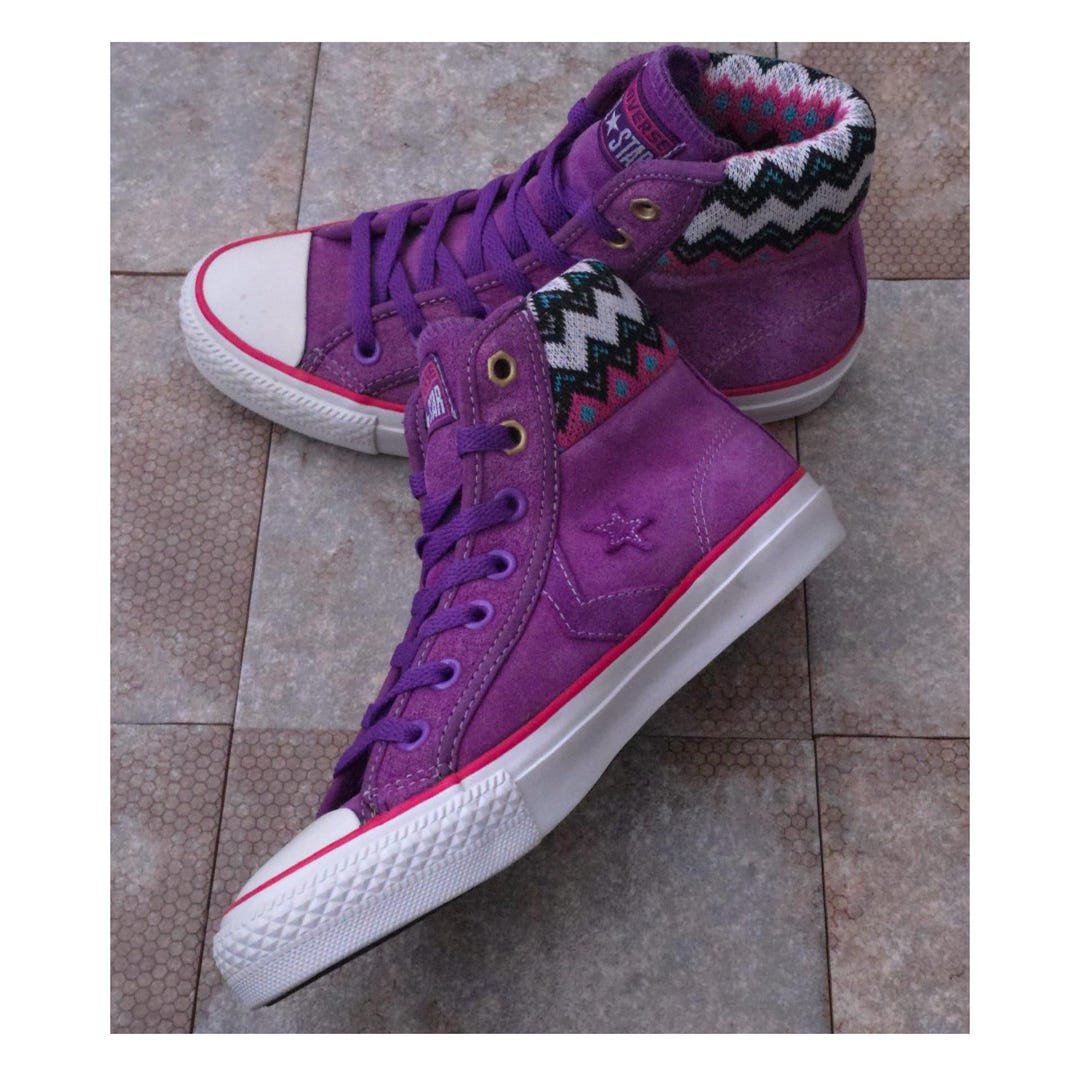 Converse Chuck Taylor All Star High Top Sneakers Rare Ethnic Knit ...