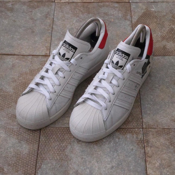 Adidas X Disney Mickey Mouse Superstar Sneakers  Women's 250mm - Etsy