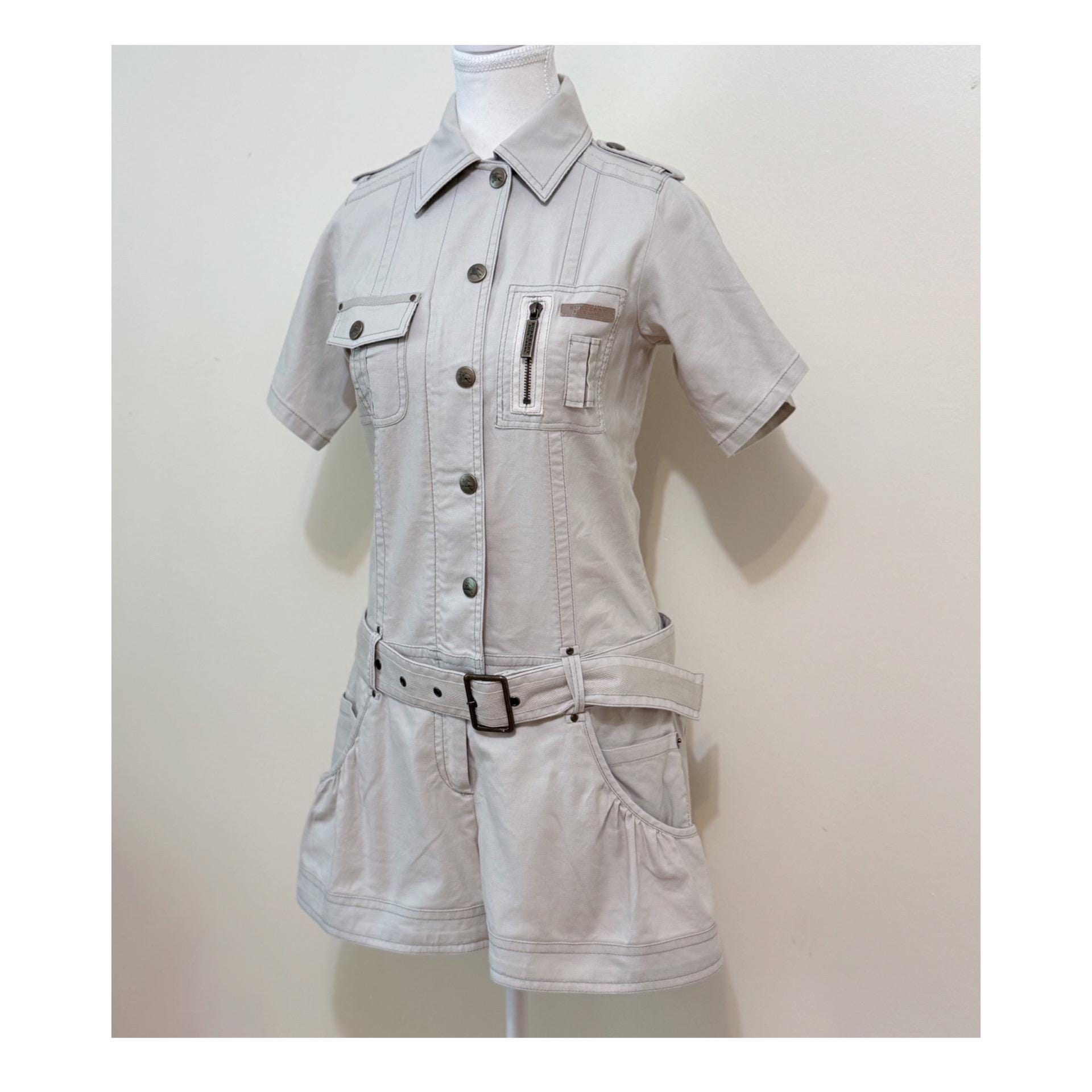 Burberry Blue Label Belted Utility Romper – Vintage Japan