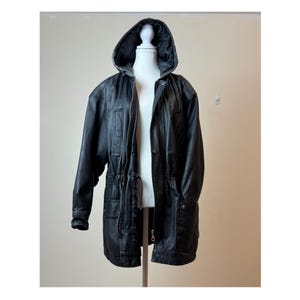 Leather Hooded Jackets Vintage - Etsy - Page 2