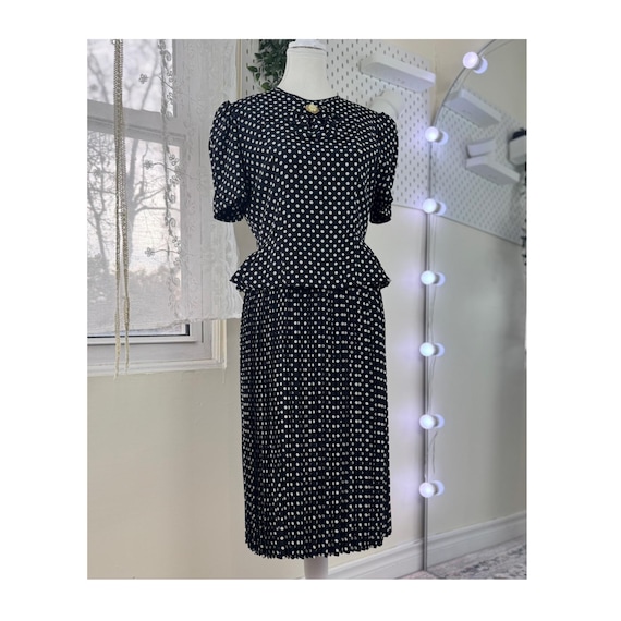 polka dot dress 90s Vintage 90s Plein Sud Polka Dot Maxi Dress - S