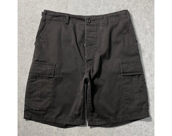 Vintage Rothco Military Cargo Shorts BDU Tactical Utility Cotton Blend Shorts Button Fly Combat Shorts Made in USA Style Unisex Casual