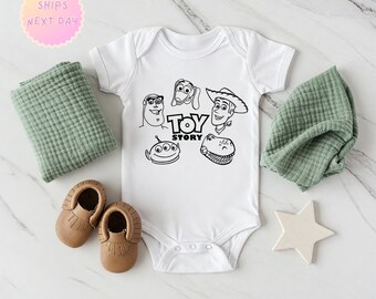 Toy Story Faces - Body per neonati e abbigliamento per bambini - Design unici per il tuo piccolo!