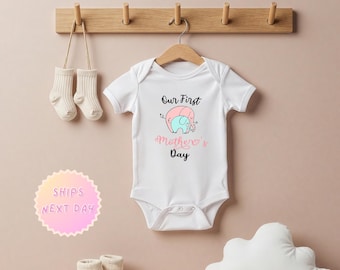 Body per neonato a forma di elefante per la prima festa della mamma: abbigliamento unico per bambini
