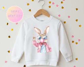 Felpa per bambini con coniglietto - Abbigliamento pasquale per bambini