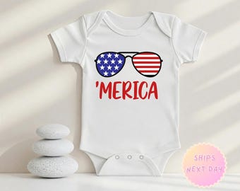 MERICA  - Memorial Day - Baby Bodysuits & Kids Clothing - Unique Designs for Your Little One!