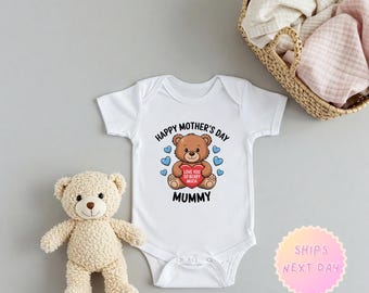 Body per neonato per la festa della mamma: Teddy Bear Mummy