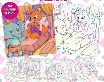 Kleurboek Spicy Romance Animals: op BookTok geïnspireerd (6 pagina's pdf-bestand)