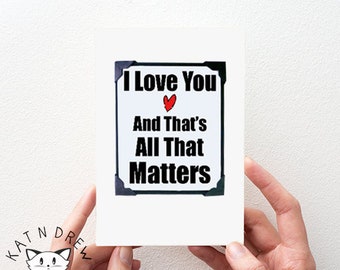 Romantic Anniversary Card. Love You Card for Her. Romantic Valentines Day Card. MT040