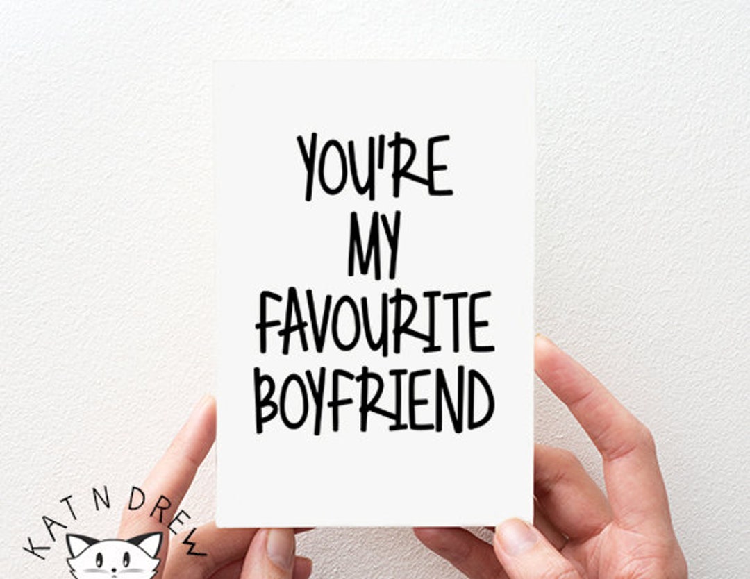 You're My Favourite Boyfriend Card. Boyfriend Card. Love - Etsy
