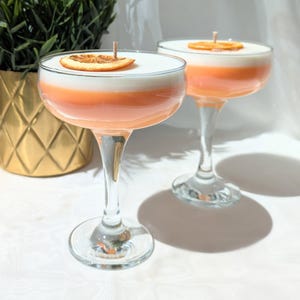 Passionfruit Martini Candle | Wicks & Wax | Handmade Soy Wax Realistic Cocktail | Passionfruit and Mango, Home Decor