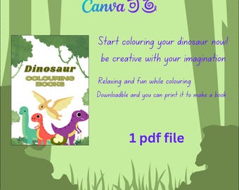 Dinosaur coloring book
