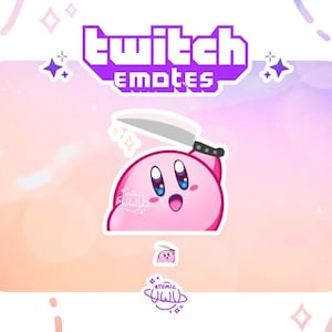 Kirby hat ein Messer Emote | Twitch & Livestreaming