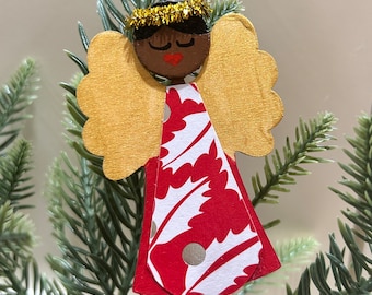 African American Christmas Angel Ornaments