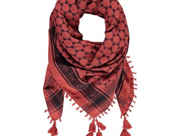 Jacquard-Woven Sudra Jewish Scarf with Tassels - Am Israel Chai