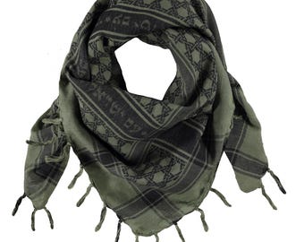 Sudra Jewish Scarf Army Interlinked with Fringe, for Men & Women, Stylish Woven Premium Fabric