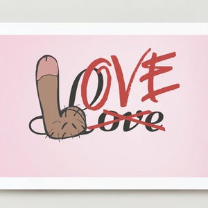D-Love (Witzig/unpassende/unpassende Grußkarten zum Valentinstag, Jahrestag, Geburtstag, Bachelorette, & andere besondere Anlässe)