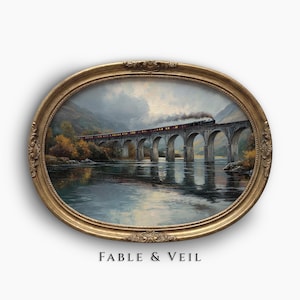 魔法ワールド列車ウォールアート：グレンフィナン高架橋、マジカルファンタジープリント