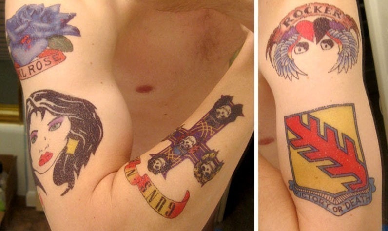 GUNS N ROSES Temp. AXL ROSE TATTOOS handmade GNR - Etsy Australia