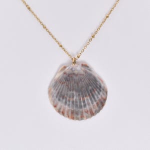 Scallop Shell Jewelry, Handmade Seashell Necklace, Boho Beach Jewelry, Ocean-Inspired Gift, Coastal Style, Shell Jewelry, 30A Souvenir