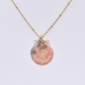 Scallop Shell Jewelry, Handmade Seashell Necklace, Boho Beach Jewelry, Ocean-Inspired Gift, Coastal Style, Shell Jewelry, 30A Souvenir