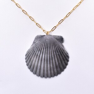 Scallop Shell Jewelry, Handmade Seashell Necklace, Boho Beach Jewelry, Ocean-Inspired Gift, Coastal Style, Shell Jewelry, 30A Souvenir
