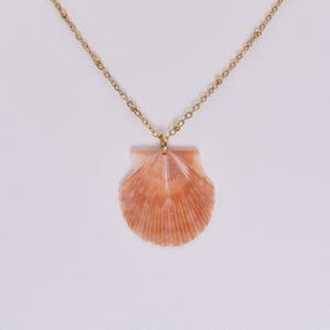 Scallop Shell Jewelry, Handmade Seashell Necklace, Boho Beach Jewelry, Ocean-Inspired Gift, Coastal Style, Shell Jewelry, 30A Souvenir
