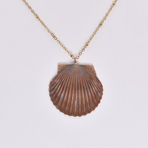 Scallop Shell Jewelry, Handmade Seashell Necklace, Boho Beach Jewelry, Ocean-Inspired Gift, Coastal Style, Shell Jewelry, 30A Souvenir