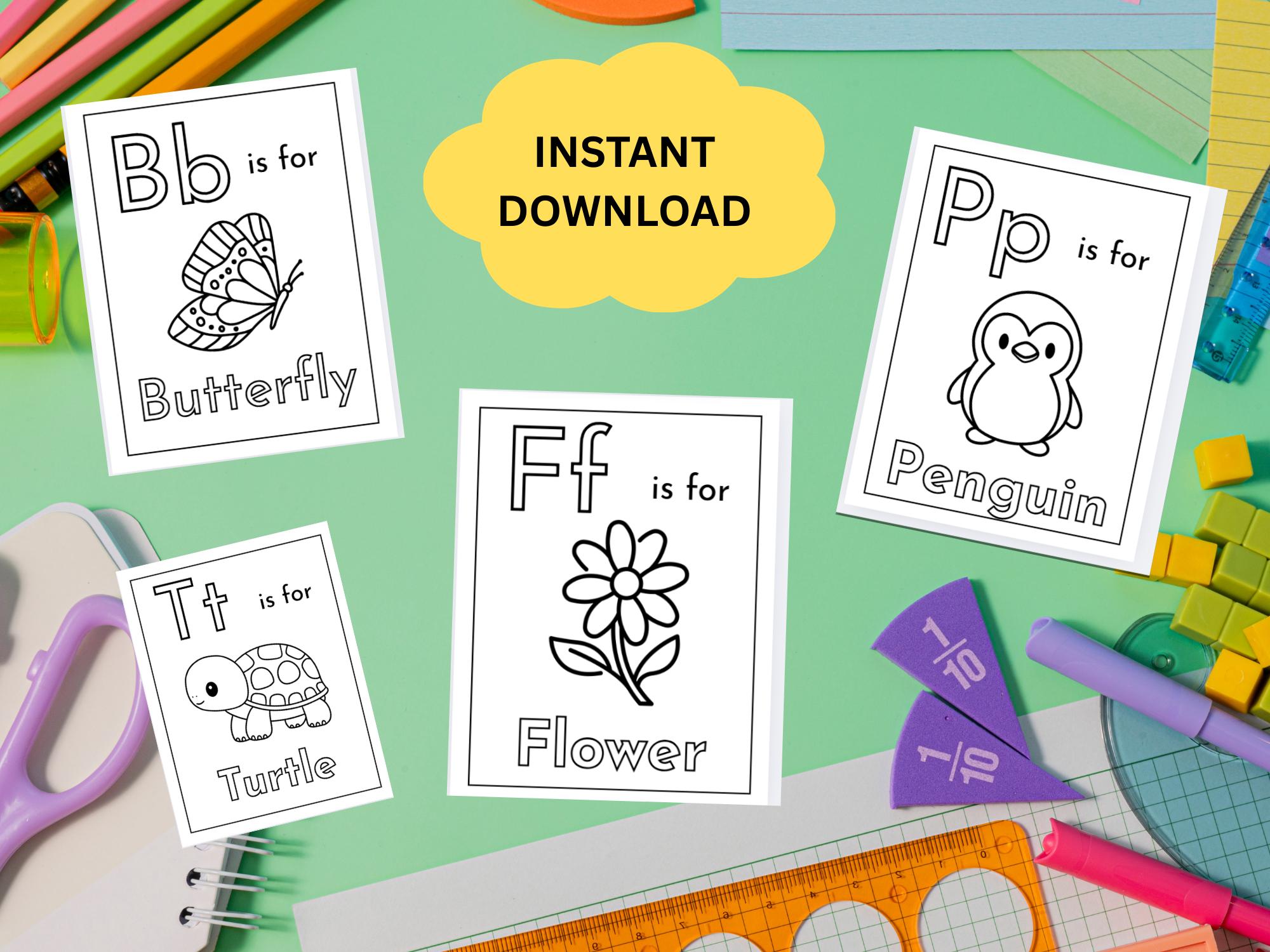 Coloring Pages for Preschoolers, Alphabet Coloring Pages for Toddlers ...