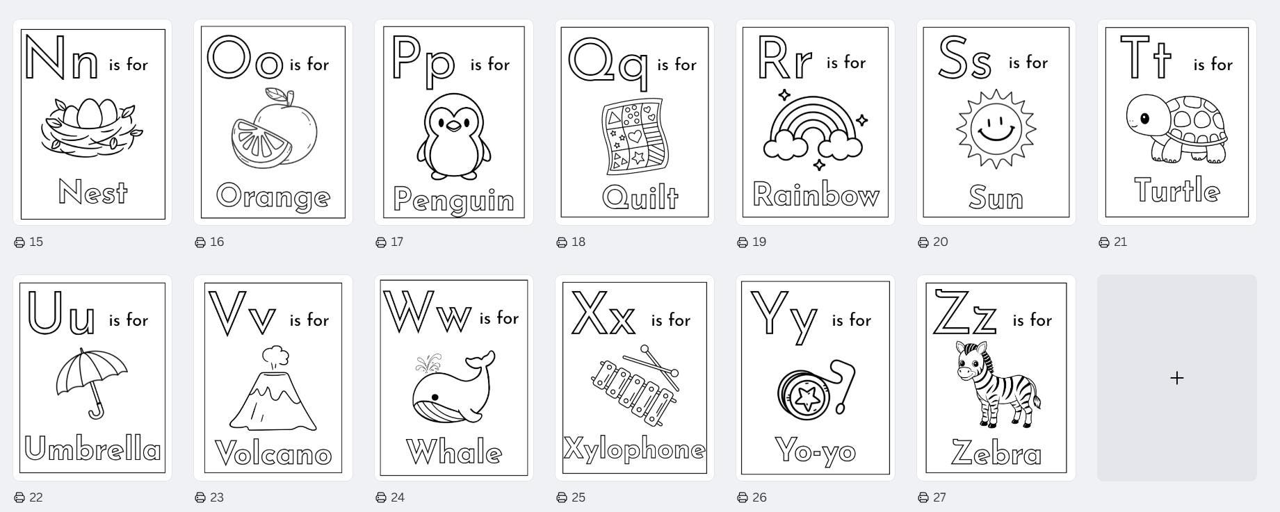 Coloring Pages for Preschoolers, Alphabet Coloring Pages for Toddlers ...